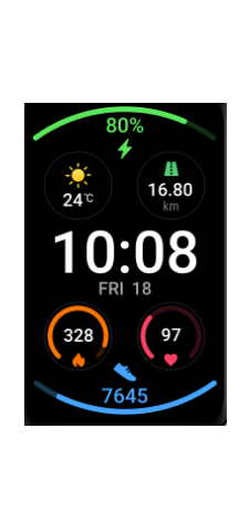 huawei watch fit-colorful watch face