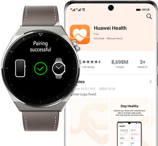 HUAWEI WATCH GT 3 Pro Titanium Compatible with iOS and Android phone