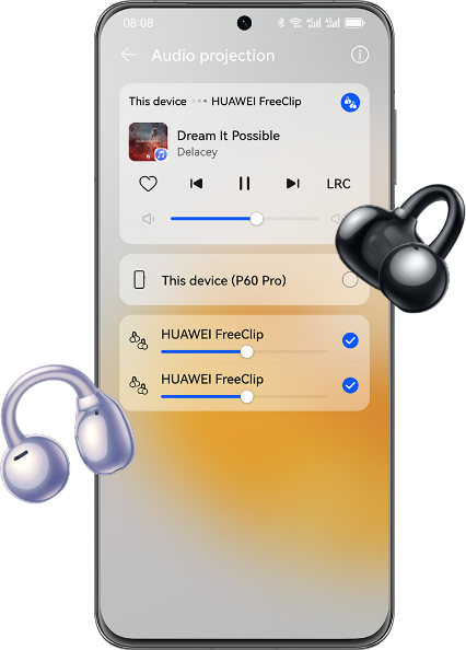 HUAWEI FreeClip Audio Sharing