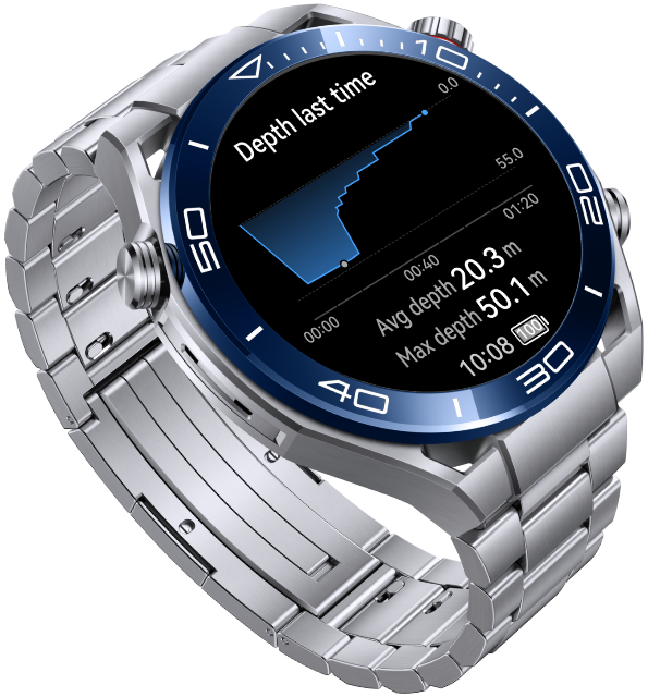 Huawei Smartwatch Ultimate Plata con Azul
