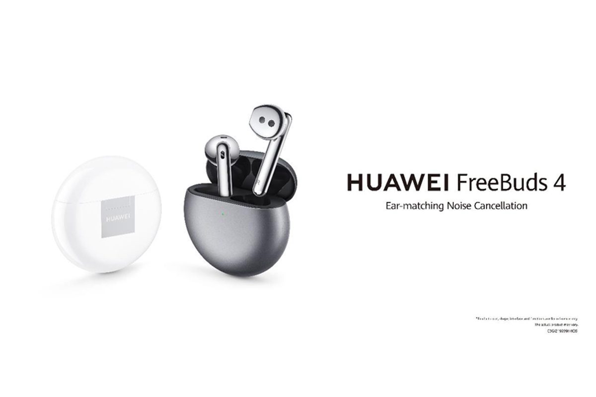 HUAWEI lancerer FreeBuds 4: True Wireless øretelefoner med 
	øretilpasset støjreduktion