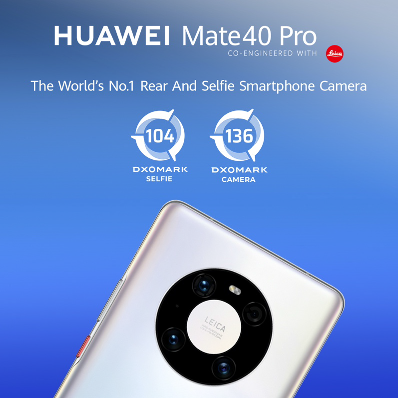 HUAWEI Mate 40 Pro: lle ennätyspisteet DxOMarkin testissä – uutuuspuhelimessa on markkinoiden paras kamera