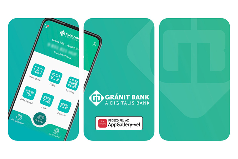 A Gránit eBank alkalmazása is elérhető a Huawei AppGallery-ben