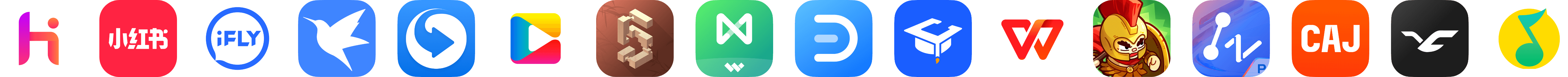 HarmonyOS 6 的应用图标集合图，展示了 HarmonyOS 6 拥有丰富的精品应用生态。