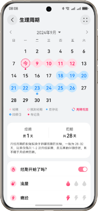 HUAWEI Health App 健康数据图表