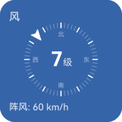 华为天气 APP 首页卡片化布局：紫外线/风力/空气质量等数据可视化图表设计
