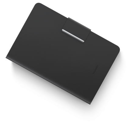 HUAWEI MatePad Mini 智能皮套局部图，展现了产品的甄选材质
