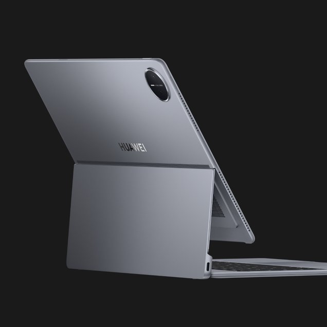 皓月银华为星跃悬浮键盘（适用于 HUAWEI MatePad Edge）俯视图与侧视图