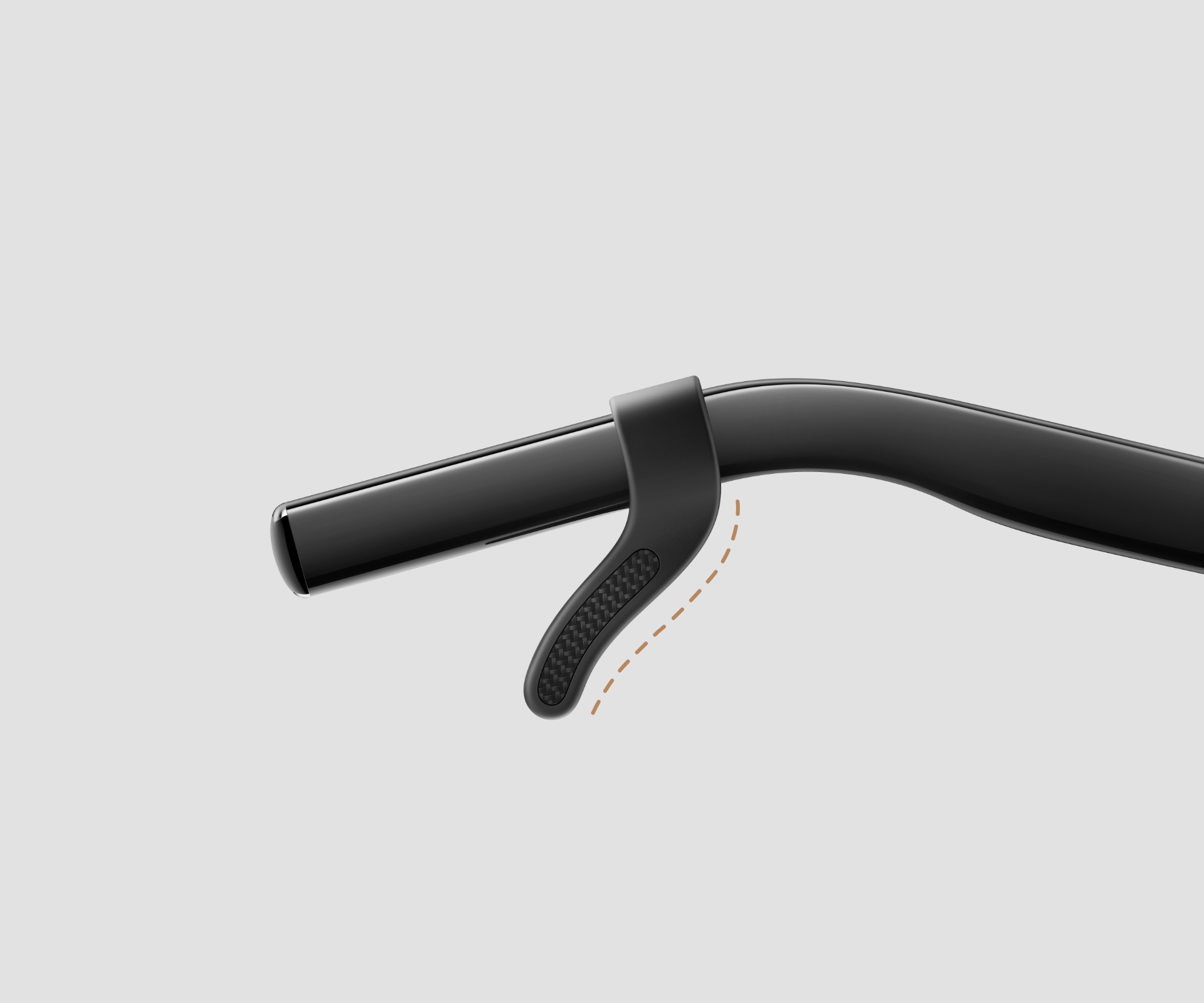 防滑耳勾， 稳固佩戴