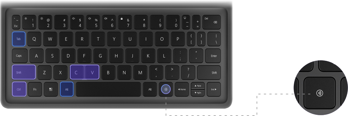 华为智能键盘（适用于 HUAWEI MatePad 11'' 2023）快捷键