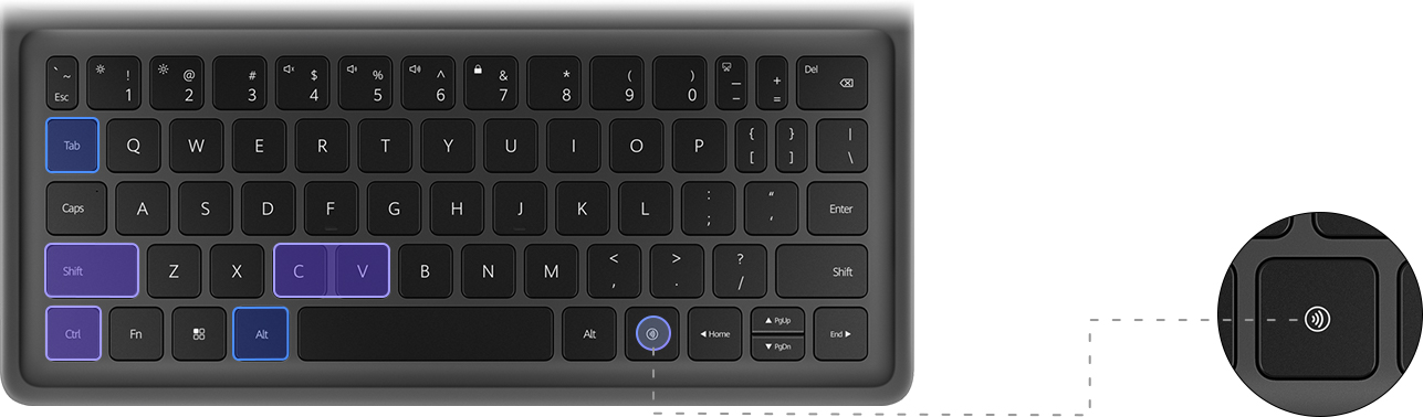 华为智能键盘（适用于 HUAWEI MatePad 11.5）快捷键
