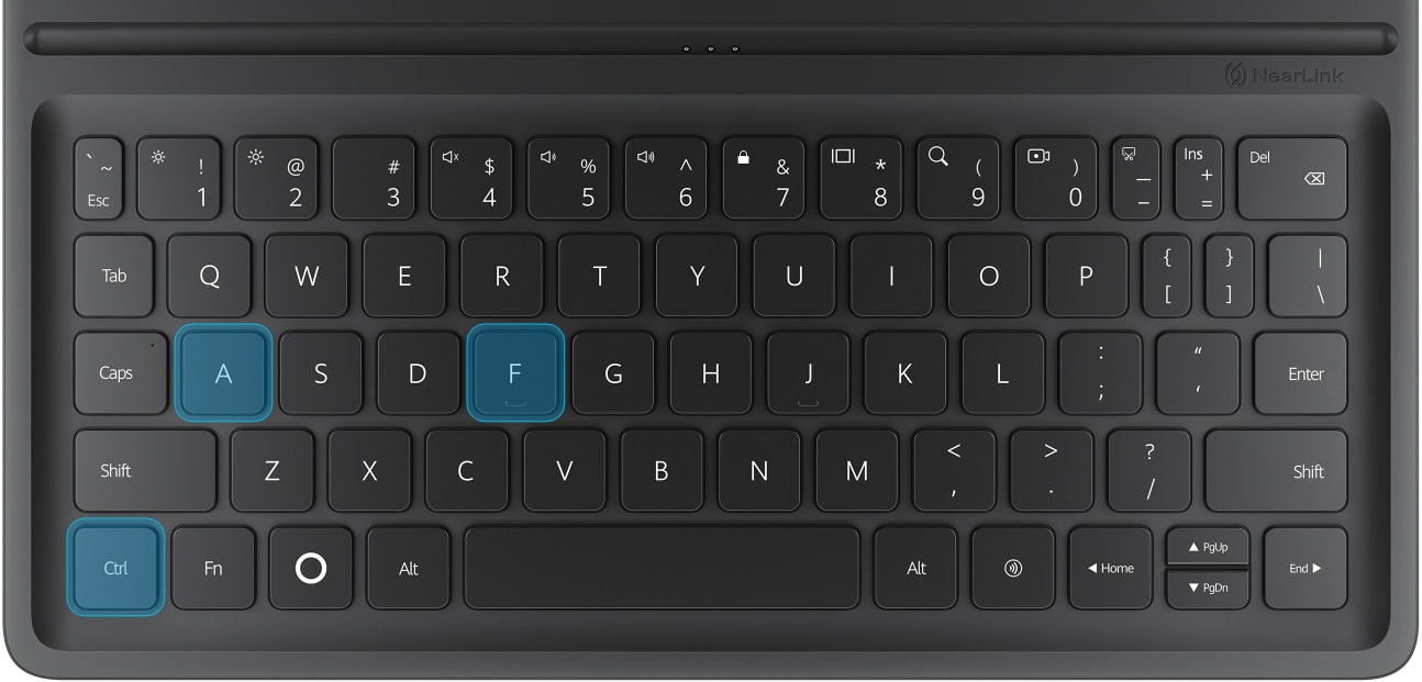 华为智能磁吸键盘（适用于 HUAWEI MatePad 11.5 S）快捷键