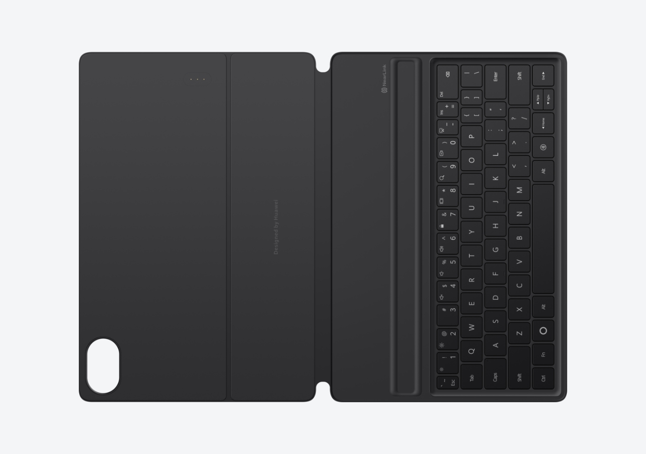 华为智能磁吸键盘（适用于 HUAWEI MatePad Air）展示三种颜色，经典黑