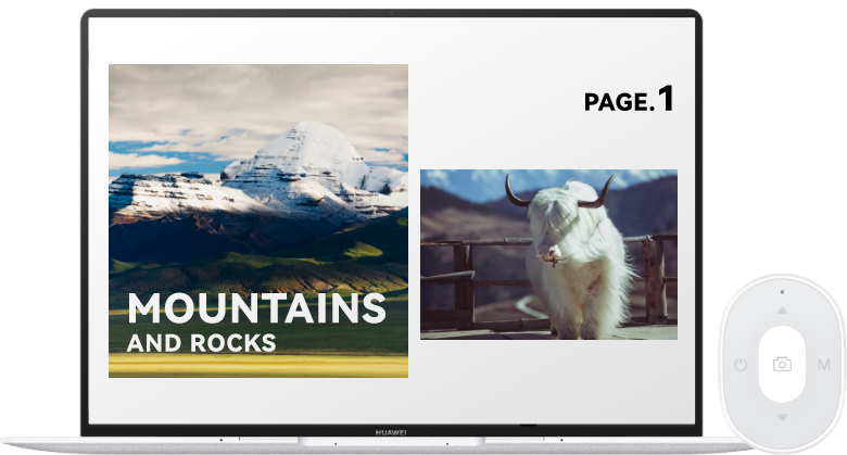 华为三脚架自拍杆（智能控制版）幻灯片模式 