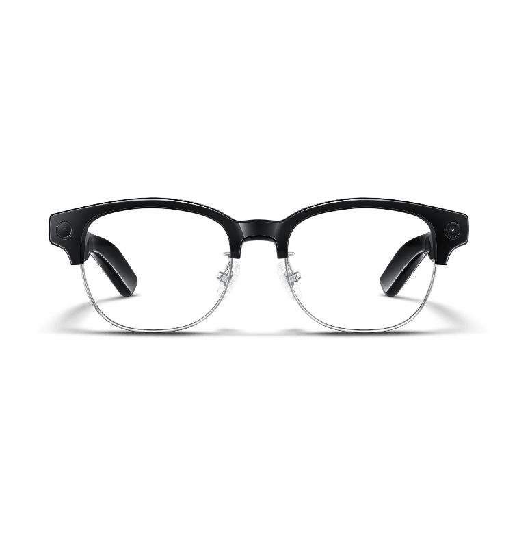 华为 AI 眼镜 钛丝半框光学镜（钛银灰 圆形）