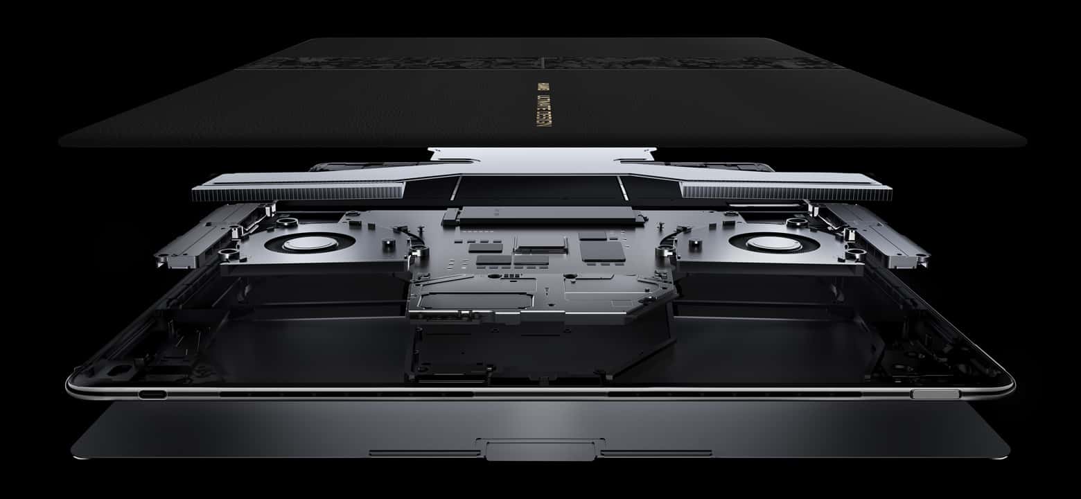 HUAWEI MateBook Fold 非凡大师内部结构渲染图