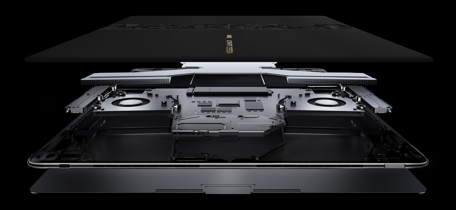 HUAWEI MateBook Fold 非凡大师内部结构渲染图