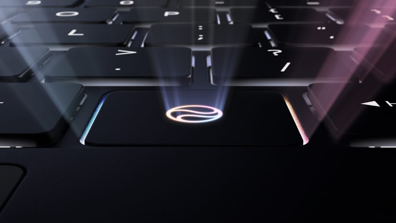 HUAWEI MateBook Pro 的智慧键视频，展示了小艺智慧键的功能