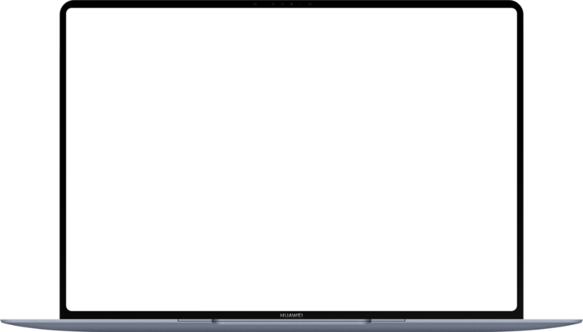 HUAWEI MateBook Pro 的界面图，展示了 AI 语音唤醒的功能