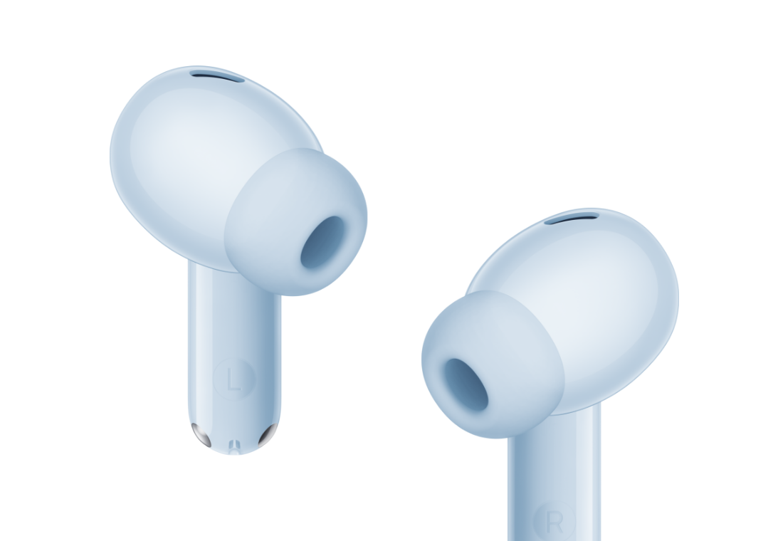展示 HUAWEI FREEBUDS SE 4 ANC 的三款颜色 ID 和蓝色耳机盒