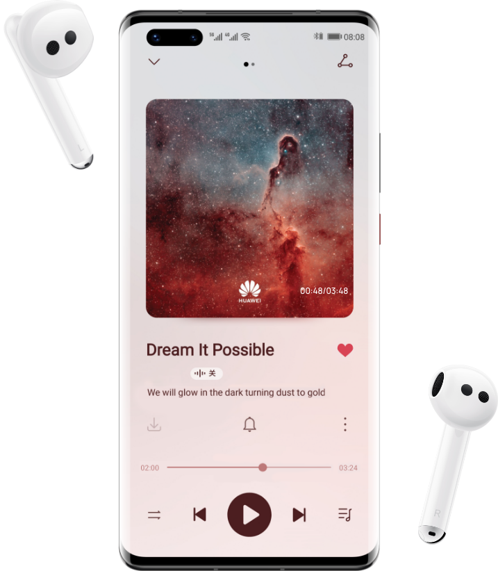 华为Freebuds 4E华为音乐