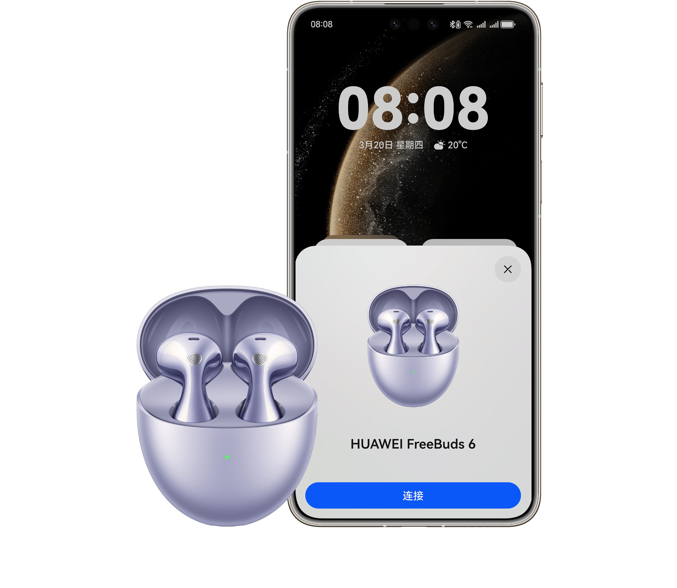 展示 HUAWEI FreeBuds 6 的更多功能