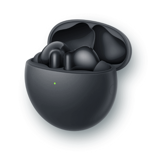 HUAWEI FreeBuds 7i 的三款颜色，深空灰