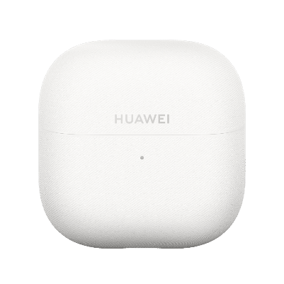 HUAWEI FreeClip 2 耳夹耳机羽纱白耳机正面图，展示耳机的颜色