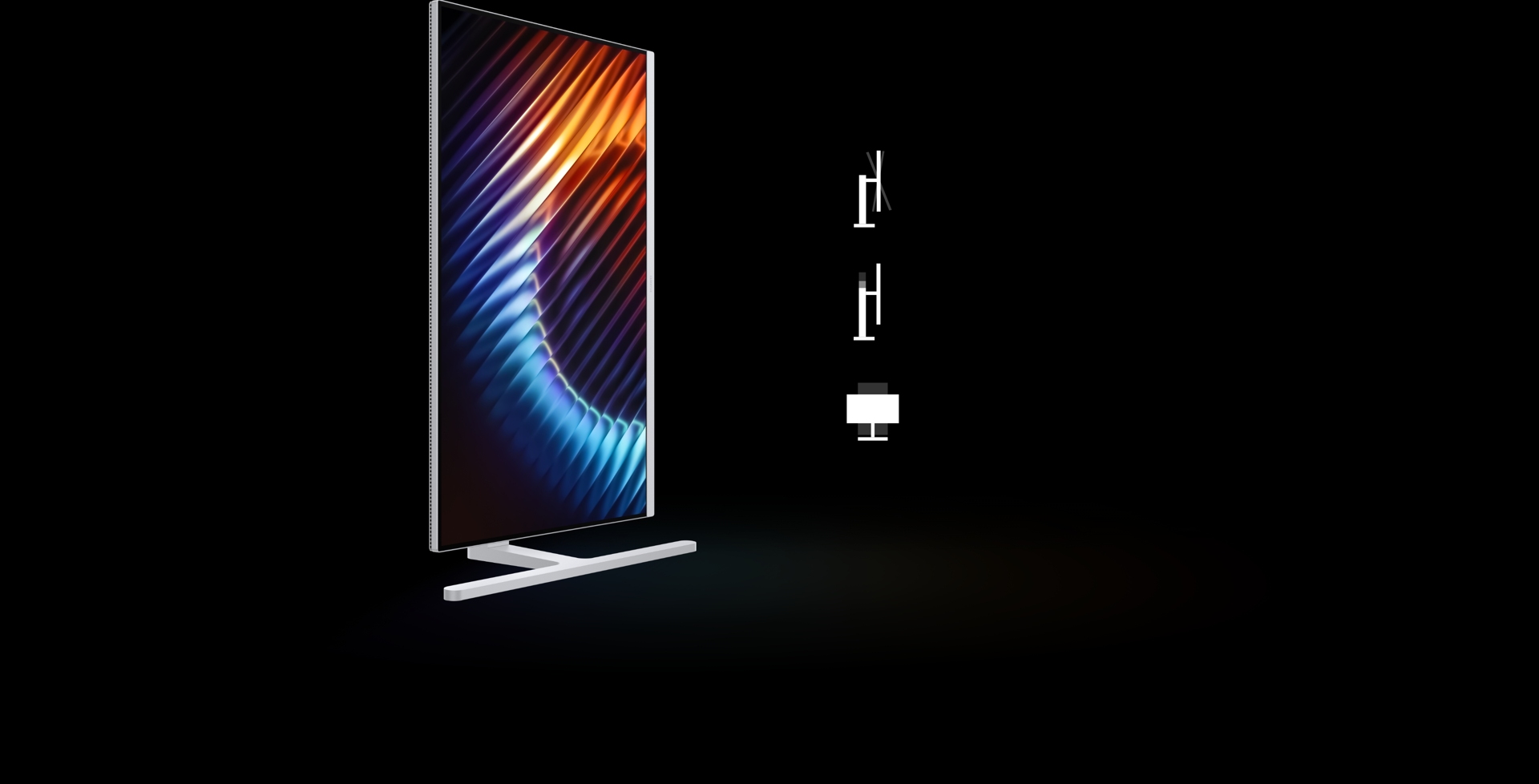 HUAWEI MateView GT 27 英寸正视图及各角度调节展示