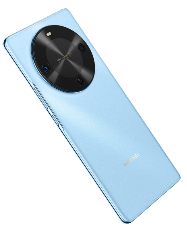 双五星认证 logo，冰晶蓝华为畅享 70X 活力版置于岩石之上，展示了手机的耐摔能力通过了双五星认证