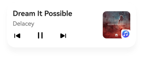 车内中控屏显示情景卡片