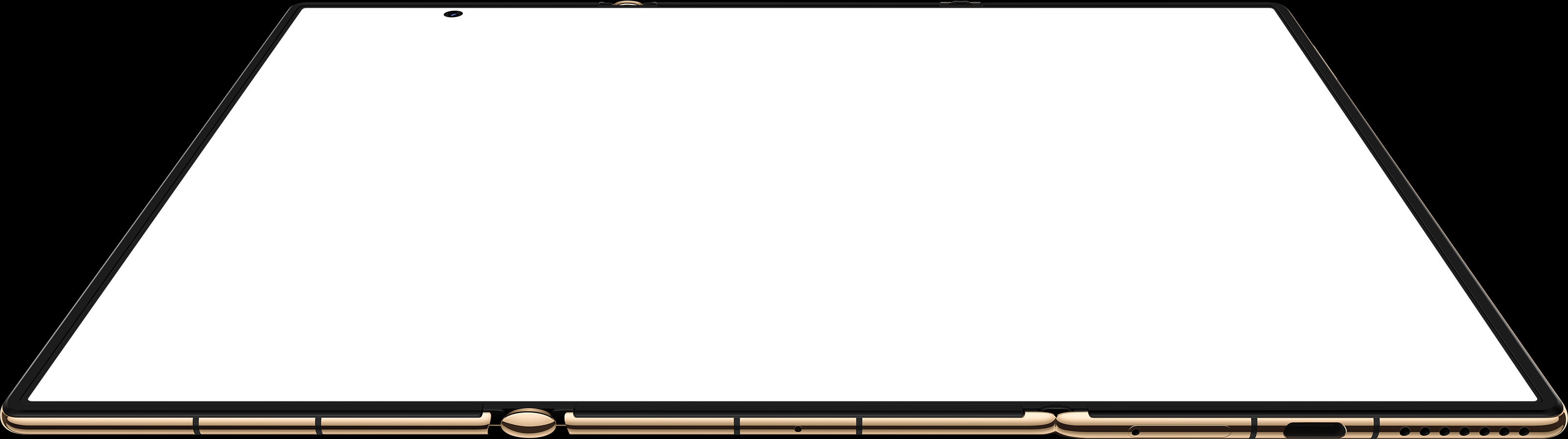 HUAWEI Mate XT 非凡大师 透视图,展示 10.2 英寸三屏态屏幕