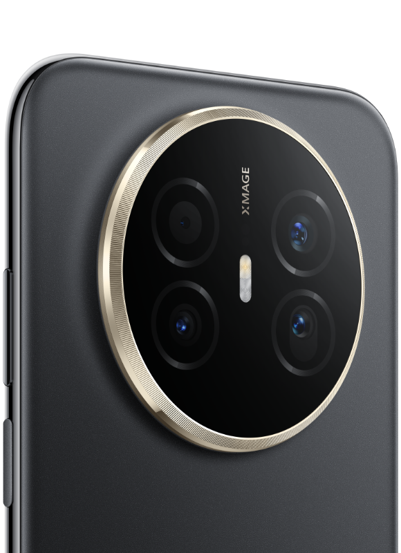 HUAWEI Mate 70 Air 曜金黑手机背侧面图，展示手机的颜色