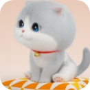 零度白 HUAWEI nova Flip S 的外屏展示可爱萌宠主题