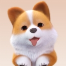 零度白 HUAWEI nova Flip S 的外屏展示可爱萌宠主题