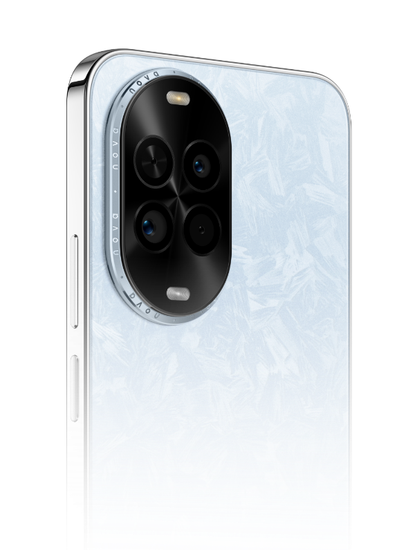 HUAWEI nova 14 活力版侧视图，展示了手机的超清影像能力