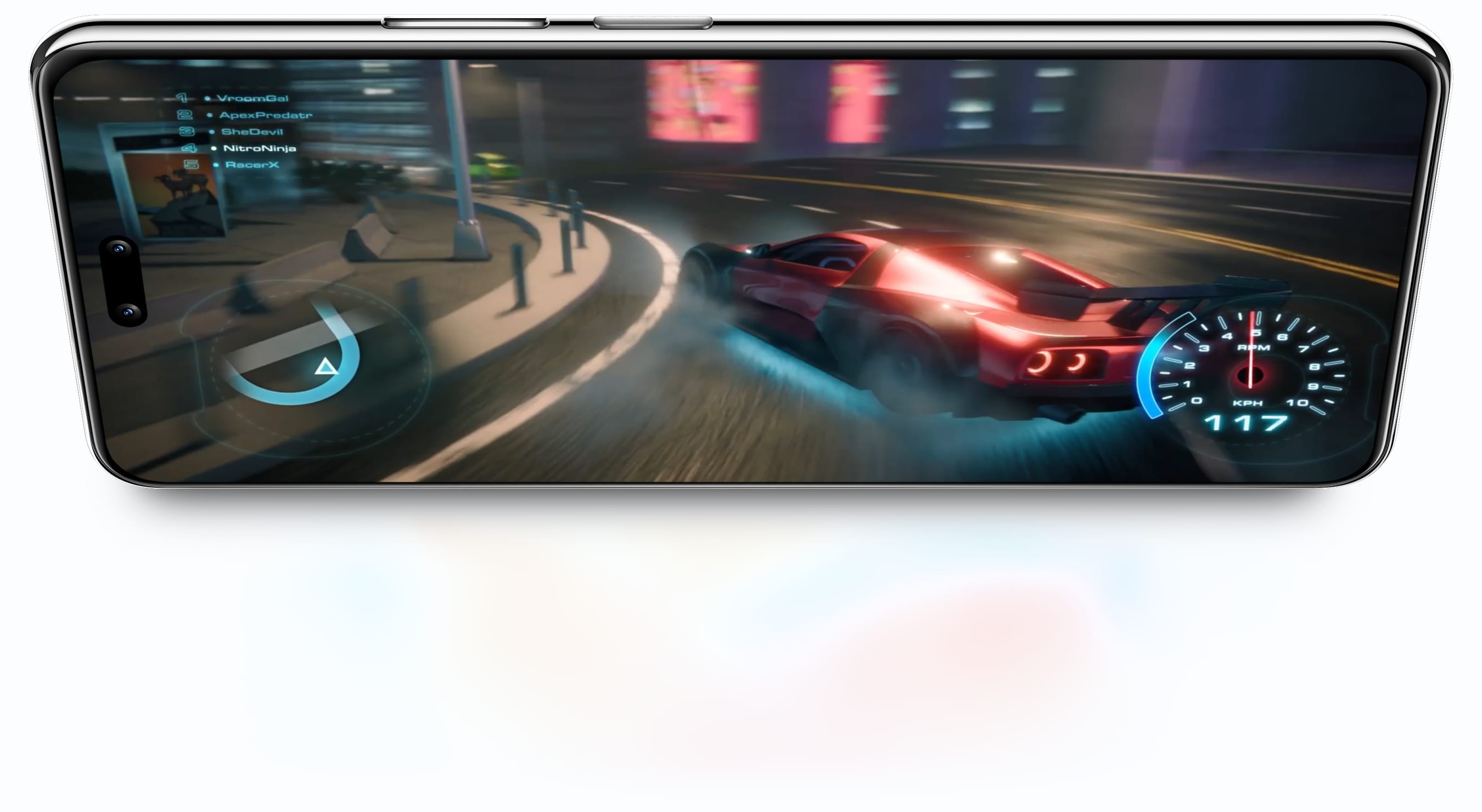 HUAWEI nova 14 Pro 播放视频,展示 6.67 英寸动态臻彩护眼屏