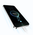 HUAWEI nova 14 充电界面，展示100 W 智能快充 Turbo
