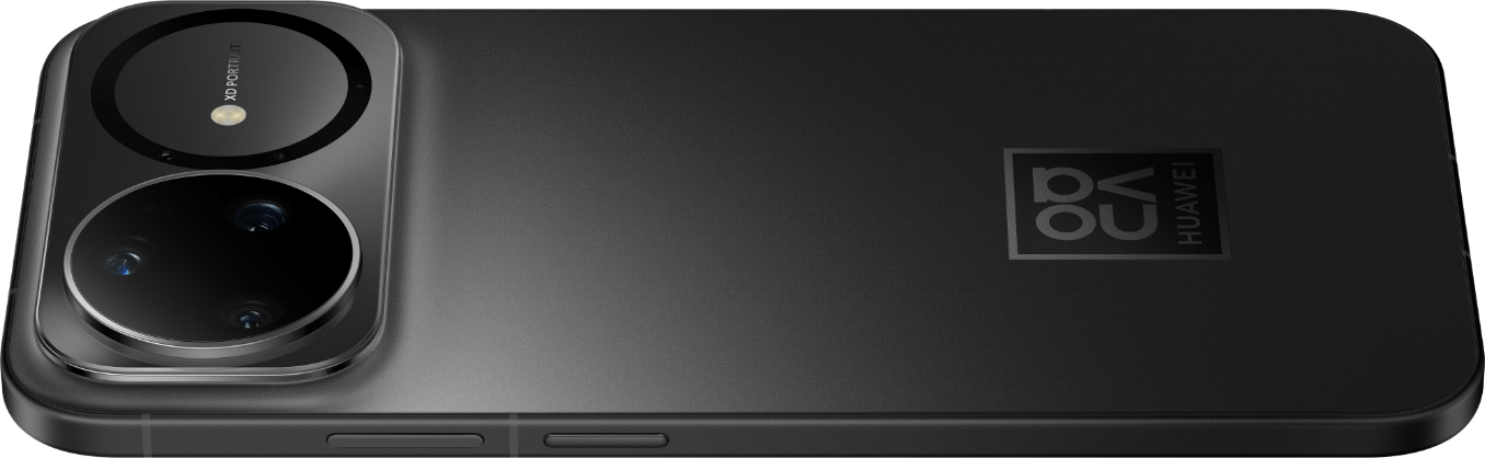 HUAWEI nova 15 Ultra 侧背面角度 ID 图，展现幻夜黑颜色全貌