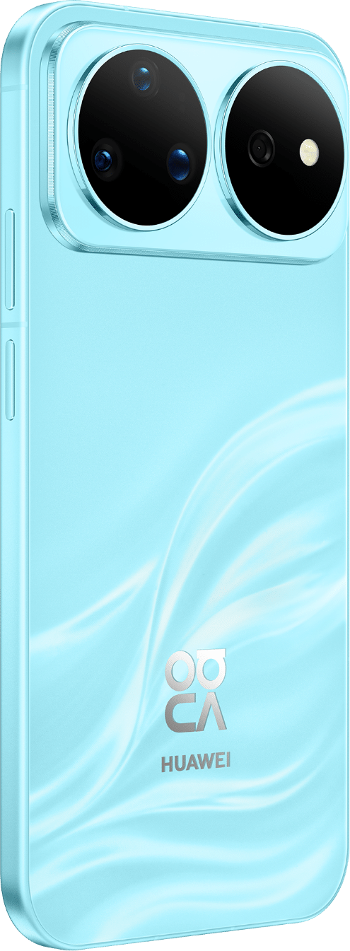 手机侧面图，展示了 HUAWEI nova 16 Pro 的镜头参数