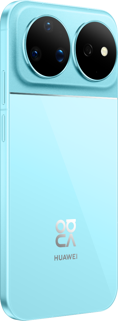 手机侧面图，展示了 HUAWEI nova 16 Ultra 的镜头参数