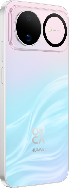 手机不同角度图，展示了 HUAWEI nova 16 的幻彩款外观细节