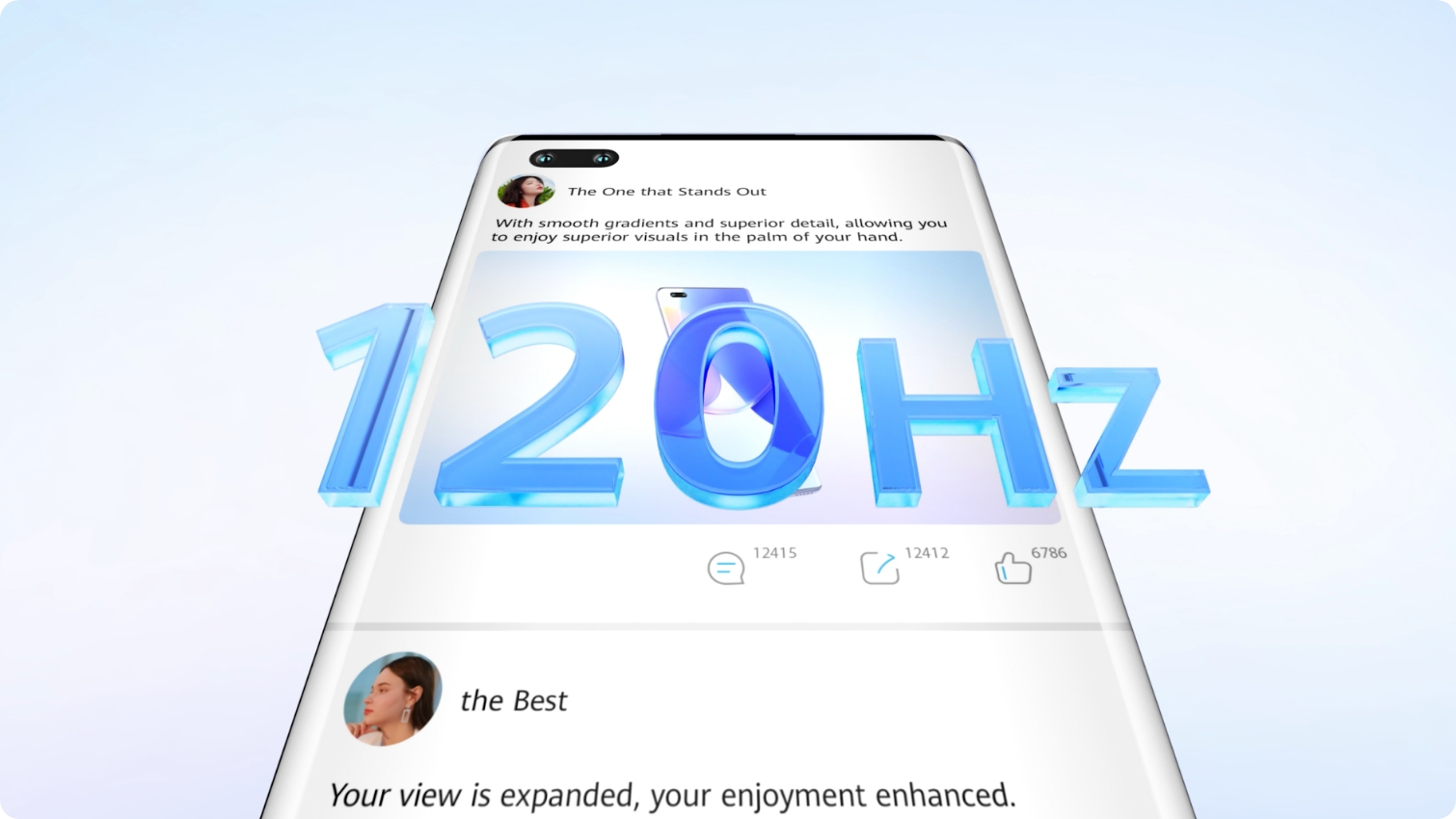 HUAWEI nova 9 Pro 120Hz 环幕屏