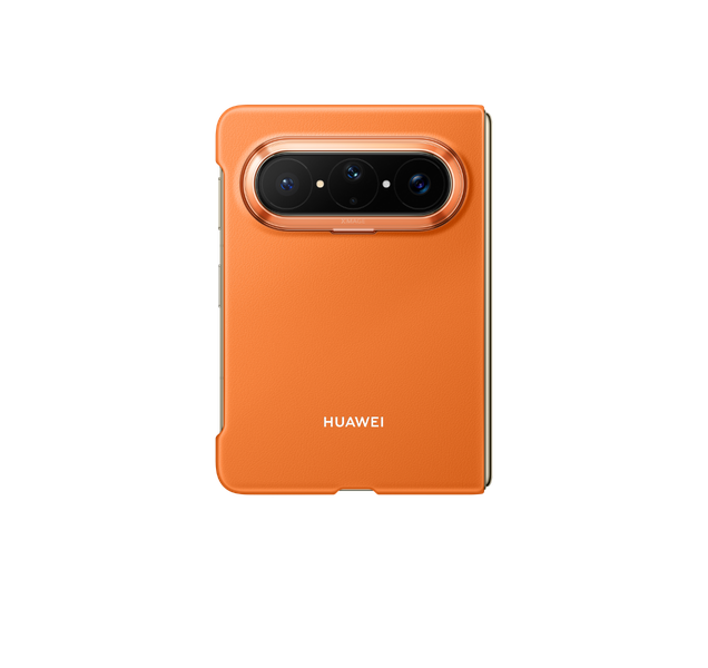 展示HUAWEI Pura X Max手机配件，素皮磁吸保护壳