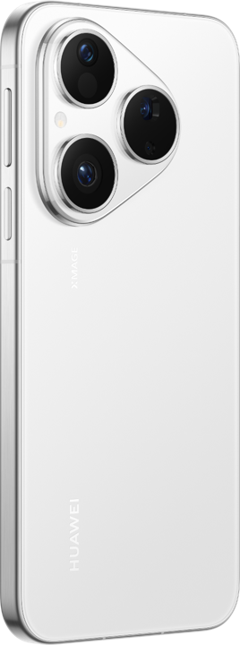 HUAWEI Pura 80 丝绒黑的背面图，展示手机的颜色