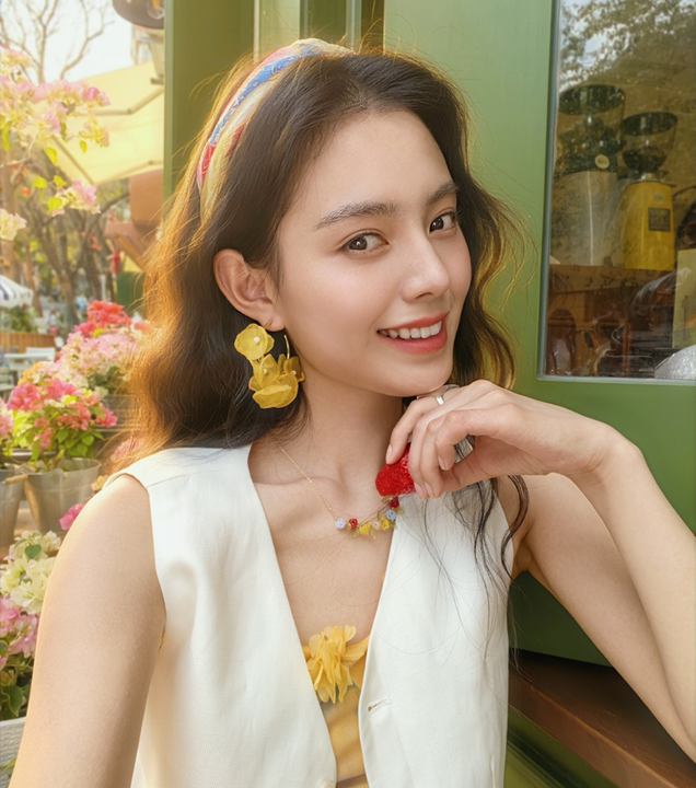HUAWEI Pura 90 Pro Max 人像精修照片的对比展示，体现了手机可给人像照片打光的功能