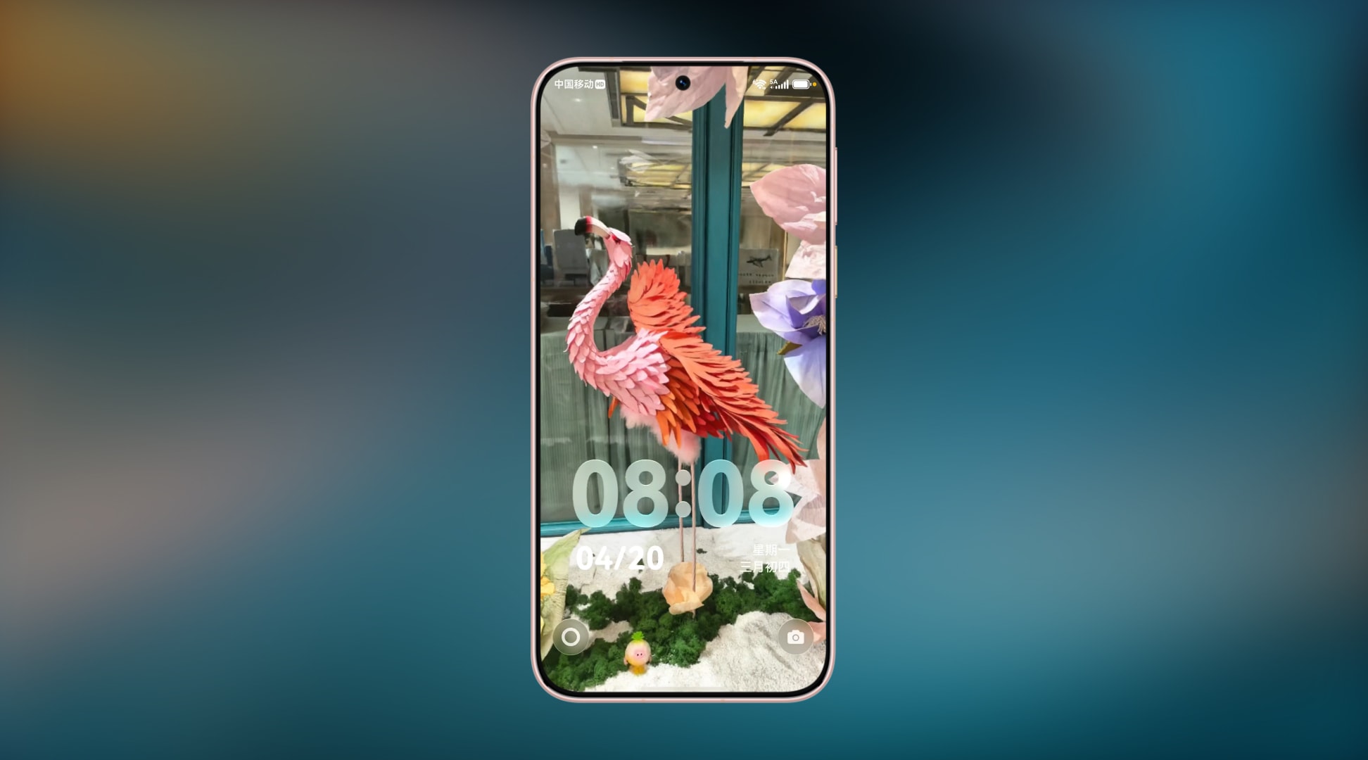 HUAWEI Pura 90 Pro 3D影像壁纸，展示了有空间感的锁屏壁纸