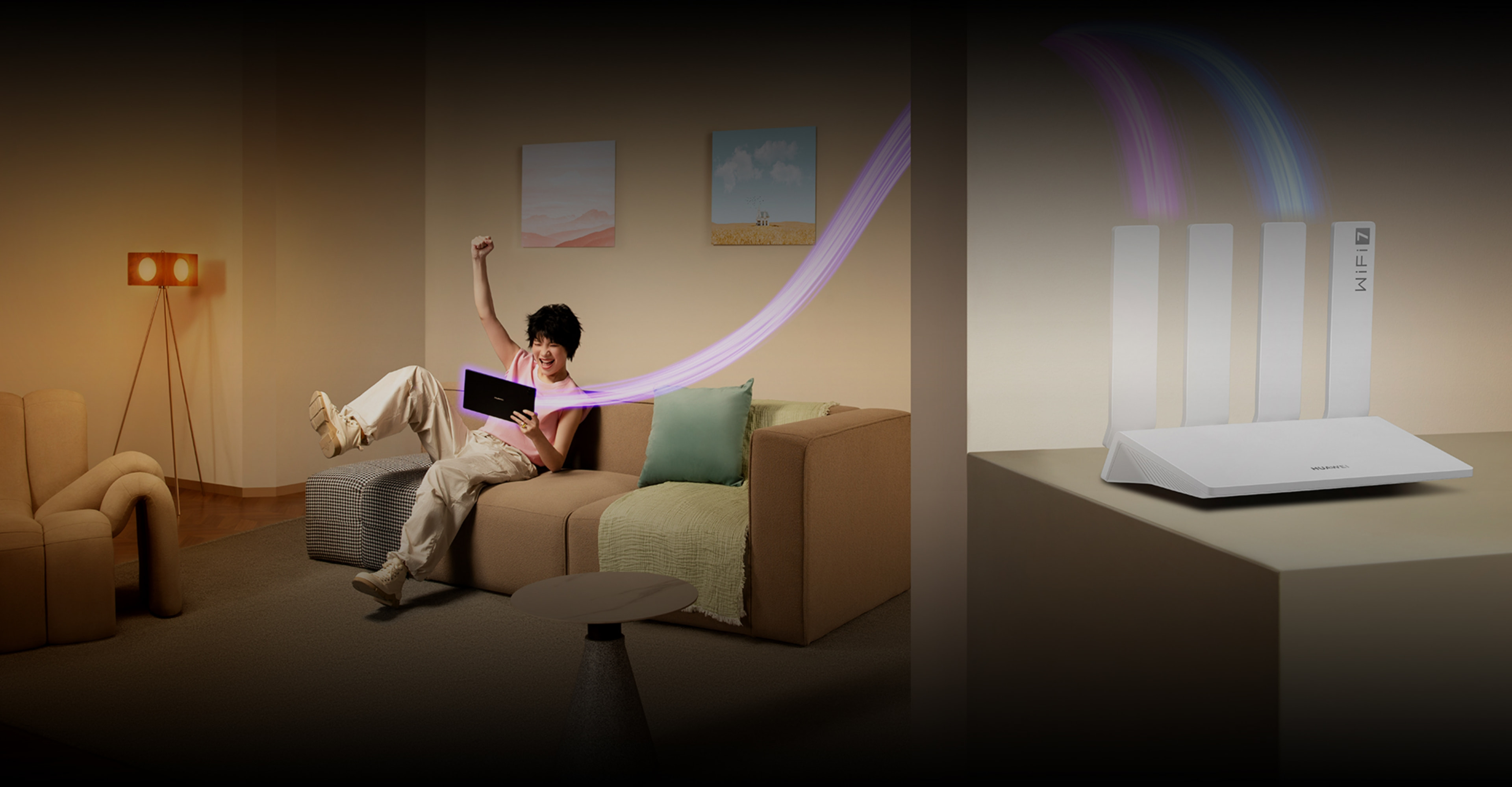 华为路由 BE3 Pro 双频聚合