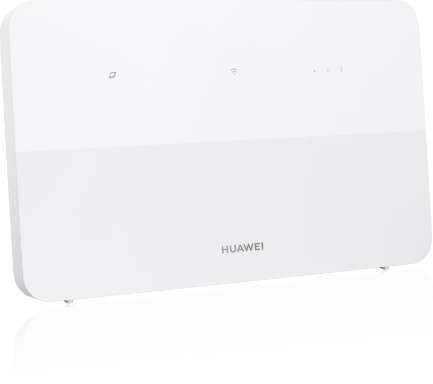 展示了华为移动路由 5 搭载 HPUE，强劲信号覆盖的特性