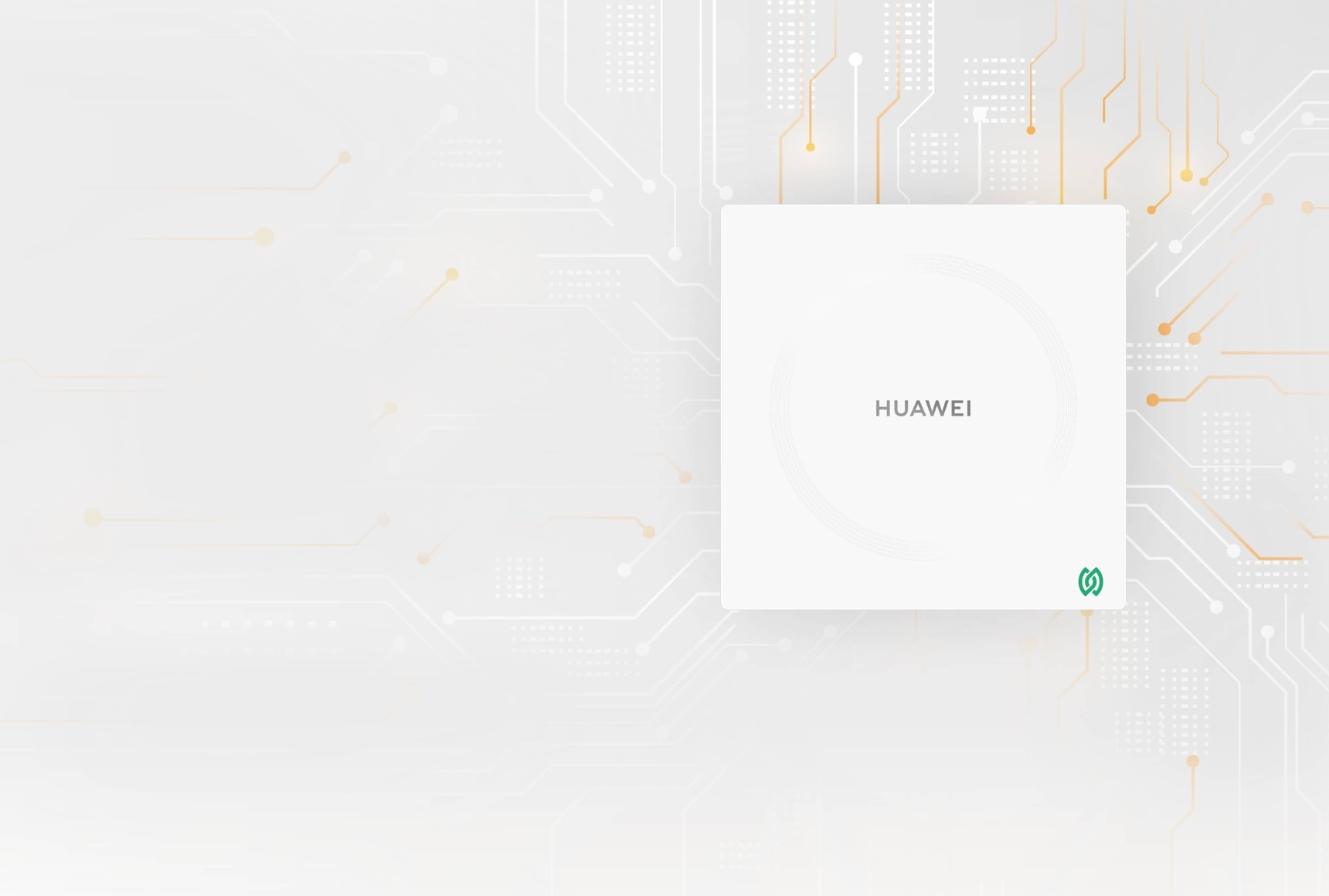 华为凌霄子母路由 Q7 网线版的正视图,展示了星闪网关